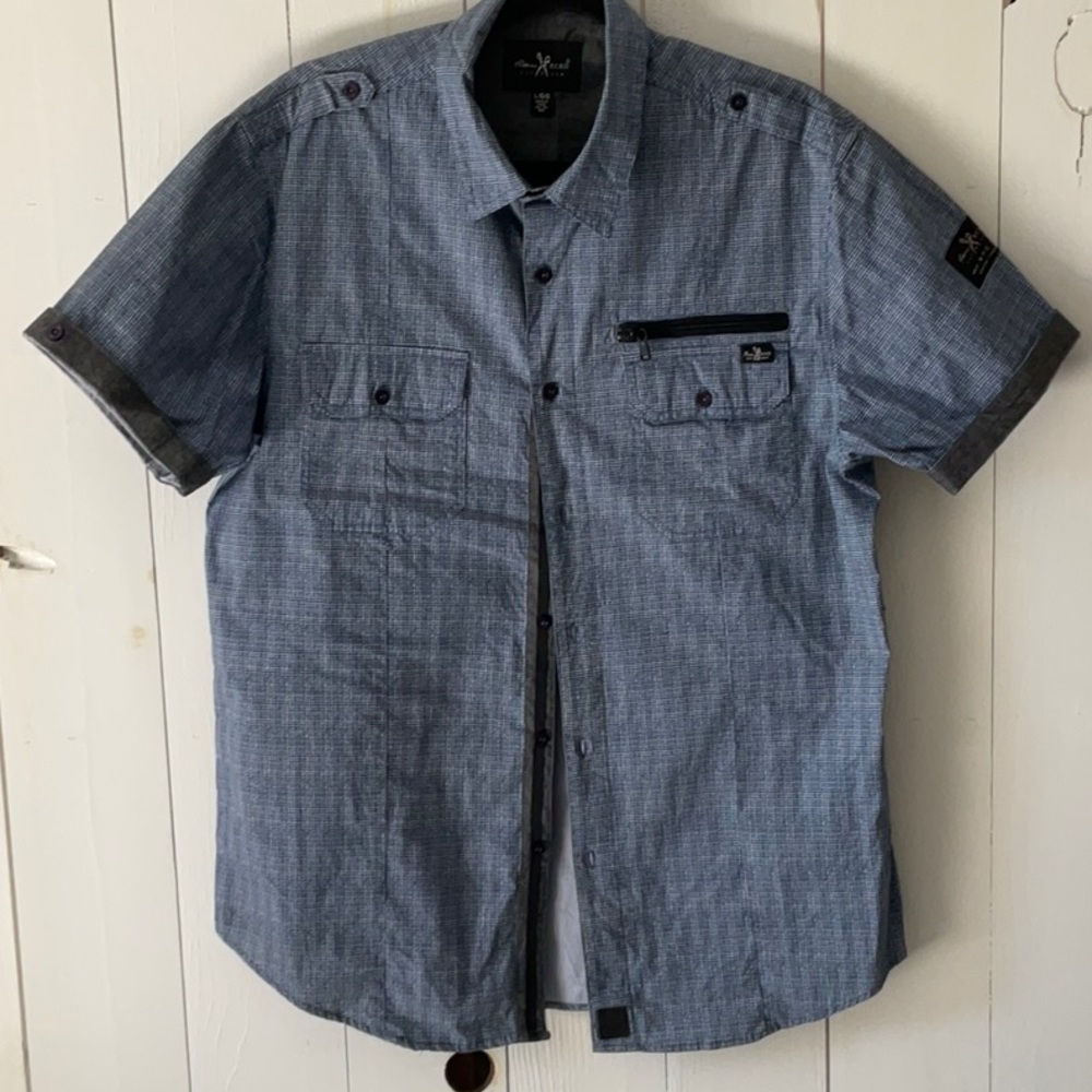 Stylish Blue and White Shirt